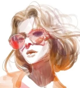 Procreate圆形笔刷作画示例