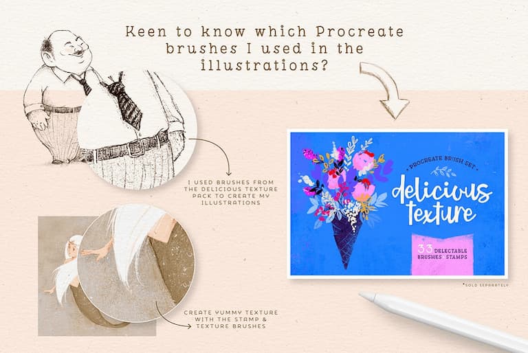procreate卡通角色辅助线-procreate 纹理笔刷