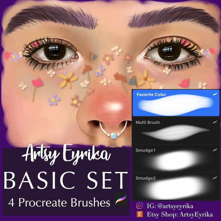 ArtsyEyrika创造笔刷-Procreate