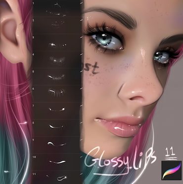 Puyou's Head Template - Procreate Brush Set | 头部模型 - procreate笔刷库 - 入门 ...