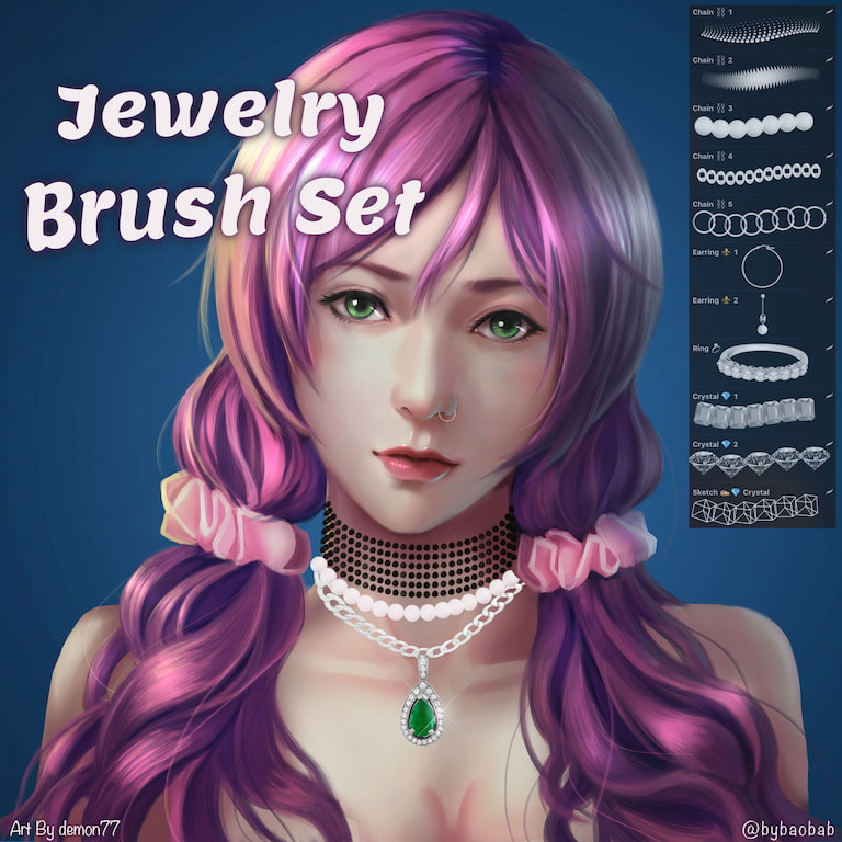 Procreate珠宝笔刷