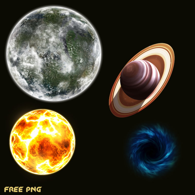 Procreate太空星体笔刷效果展示