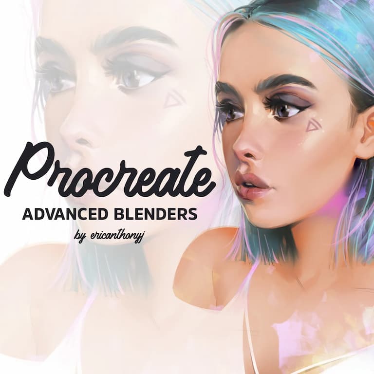 Procreate高级混色的笔刷