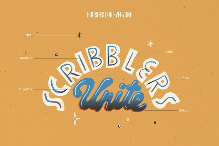 Procreate 铅笔盒-笔刷应用插画效果一