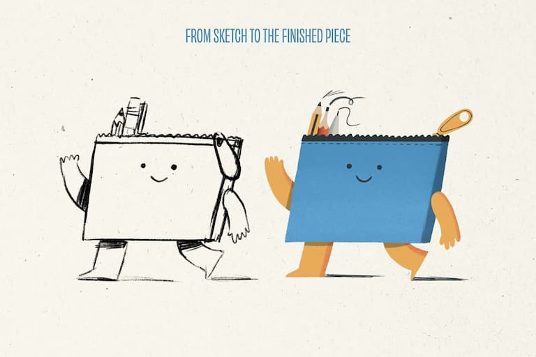 Procreate 铅笔盒-从素描到成品