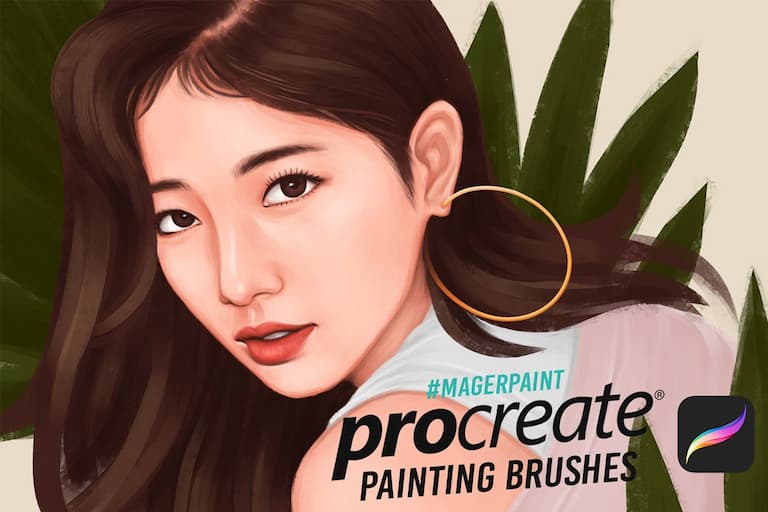 procreate绘图笔刷效果示例