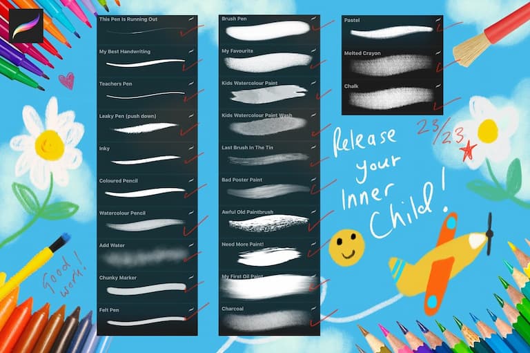 Mels Brushes笔刷预览二