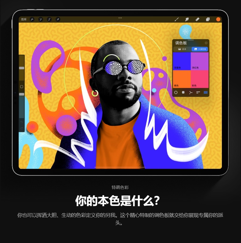 苹果官方推出Procreate照片涂鸦色卡