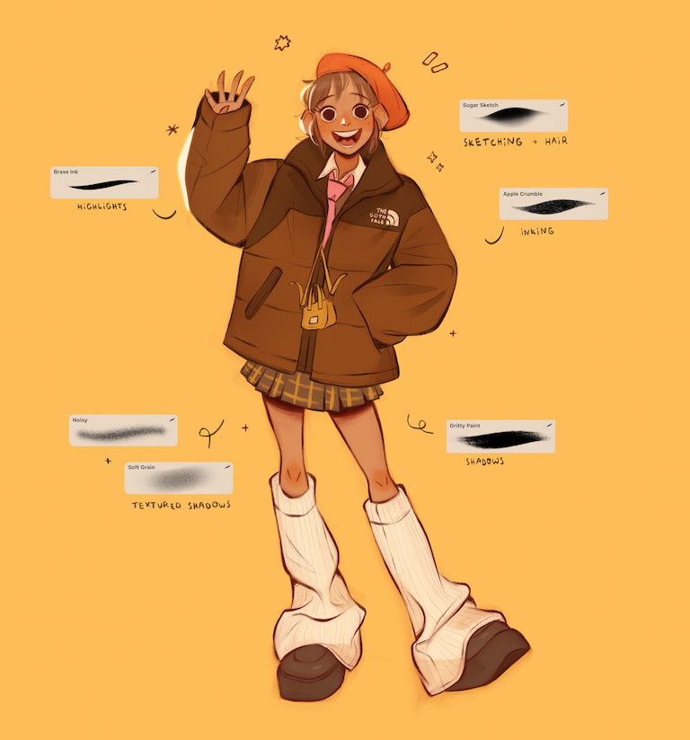 Procreate宇宙曲奇笔刷