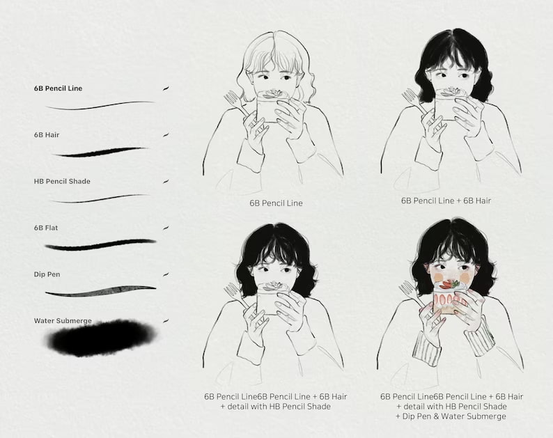 Leessuu素描笔刷